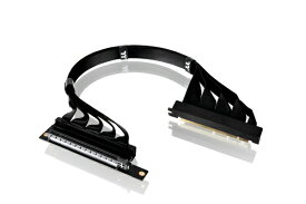 THERMALTAKE｜サーマルテイク ライザーケーブル PCI-E 4.0 Dual 90 Degree Riser Cable 400mm Black AC-077-CO1OTN-C1
