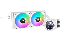 THERMALTAKE｜サーマルテイク 水冷CPUクーラー 120mmファンx2 [LGA2066/2011-3/2011/1851/1700/1200/1156/1155/1151/1150・AM5/AM4/AM3+/AM3/AM2+/AM2/FM2/FM1] TH240 V2 Ultra EX ARGB Sync Snow Edition ホワイト CL-W425-PL12SW-A