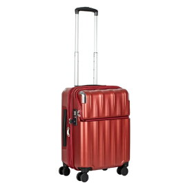 トラベリスト｜TRAVELIST トップオープン　拡張機能付きスーツケース　機内持込サイズ レスト マットレッド 76-25073 [TSAロック搭載]