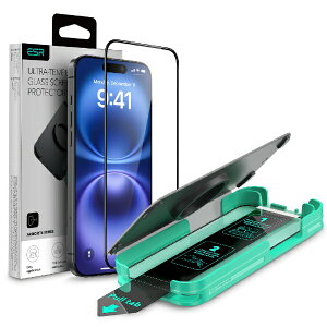 �C�[�G�X�A�[���bESR iPhone 16�i6.1�C���`�j�������K���X�t�B�����i1������j ESR Clear ArmoriteScreenProtectorforiPhone16