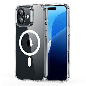 �C�[�G�X�A�[���bESR iPhone 16 Plus�i6.7�C���`�j�}�O�l�b�g�Ή��A�~���^���[�O���[�h�P�[�X ESR Clear ESRClassicHybridCase(HaloLock)iPhone16Plus