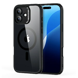 �C�[�G�X�A�[���bESR iPhone 16 Plus�i6.7�C���`�j�}�O�l�b�g�Ή��A�~���^���[�O���[�h�P�[�X ESR Clear Black ESRClassicHybridCase(HaloLock)iPhone16Plus