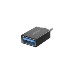 BUFFALO｜バッファロー USB変換アダプタ [USB-C オス→メス USB-A /転送 /USB3.2 Gen1] BSUAC321ADBK
