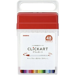 ゼブラ｜ZEBRA 水性マーカー CLICKART(クリッカート) 48色セット WYSS22-48C-N