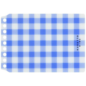 マルマン｜maruman くるっとリング ミニサイズ 表紙ギンガムチェック 青 FMR9PB-02