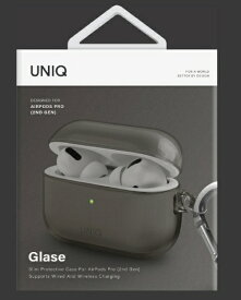 KENZAN｜ケンザン AirPods4 クリアTPUケース GLASE GLASE　クリアTPUケース SMOKE UNIQAP4GLSSMK