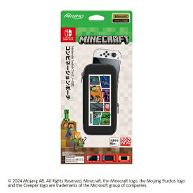 マックスゲームズ｜MAXGAMES Nintendo Switchファミリー対応コンビネーションポーチ　マインクラフト コミックデザイン HEGP-09MCCD