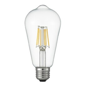 YAZAWA｜ヤザワ エジソン形LED E26 L色 CL 60W形相当　LDE6LG64C　[E26 /エジソン電球形 /60W相当 /電球色 /1個] [E26 /60W相当 /電球色 /1個 /全方向タイプ]