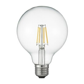 YAZAWA｜ヤザワ G95ボール形LED E26 L色 CL 40W形相当　LDG5LG95C　[E26 /ミニボール電球形 /40W相当 /電球色 /1個] [E26 /ボール電球形 /40W相当 /電球色 /1個 /全方向タイプ]