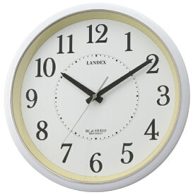 芳国産業 LANDEX　掛け時計　ゴーランド ホワイト YW9164WH [電波自動受信機能有]