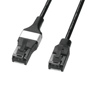 サンワサプライ｜SANWA SUPPLY LANケーブル マグネットブレイクアウェイ ブラック KB-SL6ABA-02BK [2m /カテゴリー6A /スリム]