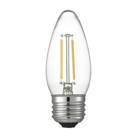 YAZAWA｜ヤザワ C36シャンデリア形LED E26 L色 CL 25W形相当　LDC2LG36C2　[E26 /シャンデリア電球形 /25W相当 /電球色 /1個] [E26 /シャンデリア電球形 /25W相当 /電球色 /1個 /全方向タイプ]
