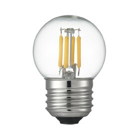 YAZAWA｜ヤザワ G40ボール形LED E26 L色 CL 30W形相当　LDG4LG40C　[E26 /ミニボール電球形 /30W相当 /電球色 /1個] [E26 /ボール電球形 /30W相当 /電球色 /1個 /全方向タイプ]