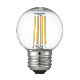 YAZAWA｜ヤザワ G50ボール形LED E26 L色 CL 40W形相当　LDG4LG50C　[E26 /ミニボール電球形 /40W相当 /電球色 /1個] [E26 /ボール電球形 /40W相当 /電球色 /1個 /全方向タイプ]