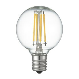 YAZAWA｜ヤザワ G50ボール形LED E17 L色 CL 40W形相当　LDG4LG50E17C　[E17 /ミニボール電球形 /40W相当 /電球色 /1個] [E17 /ボール電球形 /40W相当 /電球色 /1個 /全方向タイプ]