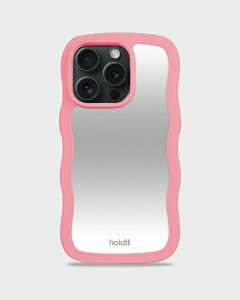 HOLDIT�b�z�[���f�B�b�g iPhone 14 Pro Max�p �~���[�ϏՌ��P�[�X Wavy Case Rouge Pink 16406
