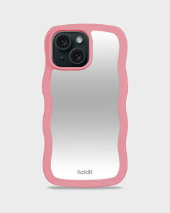 HOLDIT�b�z�[���f�B�b�g iPhone 15/14/13�p �~���[�ϏՌ��P�[�X Wavy Case Rouge Pink 16409