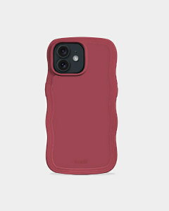 HOLDIT�b�z�[���f�B�b�g iPhone 12/12 Pro�p �ϏՌ��P�[�X Wavy Case Red Velvet 16420