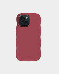 HOLDIT�b�z�[���f�B�b�g iPhone 15/14/13�p �ϏՌ��P�[�X Wavy Case Red Velvet 16425