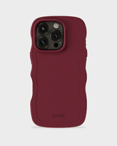 HOLDIT�b�z�[���f�B�b�g iPhone 16 Pro Max�p �ϏՌ��P�[�X Wavy Case Red Velvet 16428