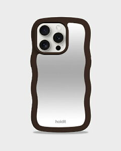 HOLDIT�b�z�[���f�B�b�g iPhone 12/12 Pro�p �~���[�ϏՌ��P�[�X Wavy Case Chocolate 16438
