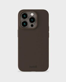 HOLDIT｜ホールディット ソフトタッチシリコーンケース iPhone 15 Pro用 Chocolate 16471