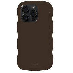 HOLDIT�b�z�[���f�B�b�g iPhone 14 Pro�p �ϏՌ��P�[�X Wavy Case Chocolate 16480