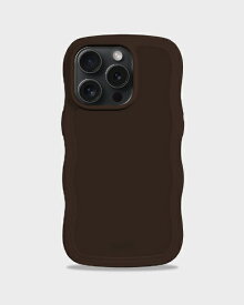 HOLDIT｜ホールディット iPhone 15 Pro Max用 耐衝撃ケース Wavy Case Chocolate 16483