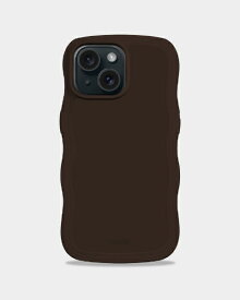 HOLDIT｜ホールディット iPhone 15/14/13用 耐衝撃ケース Wavy Case Chocolate 16484