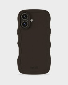 HOLDIT｜ホールディット iPhone 16用 耐衝撃ケース Wavy Case Chocolate 16485