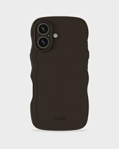 HOLDIT�b�z�[���f�B�b�g iPhone 16�p �ϏՌ��P�[�X Wavy Case Chocolate 16485