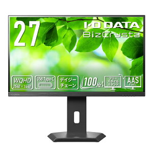 I-O DATAbACEI[Ef[^ USB-Cڑ PCj^[ fCW[`F[ڑΉ65Wd 5Nۏ؁uBizCrystav ubN LCD-CQ271SA-F [27^ /WQHD(2560×1440j /Ch /100Hz]