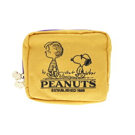 サンスター文具｜sun-star スクエアポーチ PEANUTS Vintage Collection イエロー S2333929