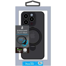 ラスタバナナ｜RastaBanana iPhone 16 Pro（6.3インチ） ZEROSAFE Shaft カメラ周囲保護 Magsafe対応 360°回転スタンドケース フロストブラック 8548IP463ZSFSBK