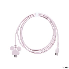 HAMEE｜ハミィ ディズニーキャラクター USB 2.0 CABLE TYPE-C to TYPE-C 1.5m ミルキーピンク 669-982990