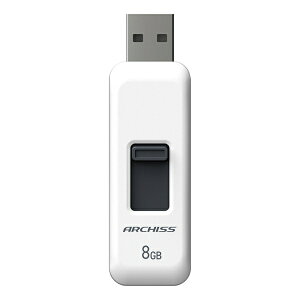 A[LXbARCHISS USB ARCHISS USB2.0(Mac/Windows11Ή) zCg AS-008GU2-PSW [8GB /USB TypeA /USB2.0 /XCh]