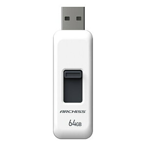 A[LXbARCHISS USB ARCHISS USB2.0(Mac/Windows11Ή) zCg AS-064GU2-PSW [64GB /USB TypeA /USB2.0 /XCh]