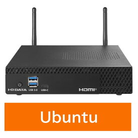 I-O DATA｜アイ・オー・データ デスクトップパソコン Ubuntu 22.04 LTS アプライアンス miniPC【受注生産品】 ブラック MPC-NCI3W1U [モニター無し /intel Core i3 /メモリ：32GB /SSD：512GB /2025年1月モデル]