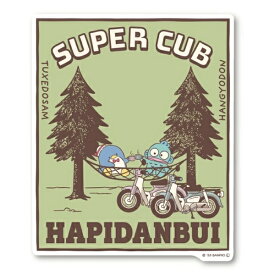 ゼネラルステッカー｜GENERAL STICKER はぴだんぶい×Super　Cub　ビッグサイズステッカー ハンモック LCS-1618