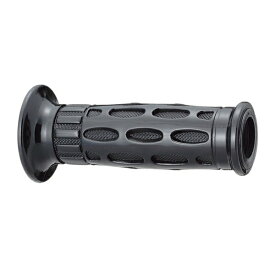 KIJIMA｜キジマ 201-7166 オーバルディンプルグリップ　ブラック　全長116mm　スズキスクーター特殊サイズ専用