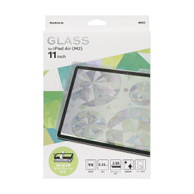 OWLTECH｜オウルテック 11インチiPad Air（M2）用 貼り付け用ガイドフレーム付属 画面保護ガラス OWL-GSIG1101-CL