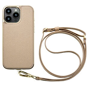 ���j�P�[�X�bUNICASE Cross Body Case Duo for iPhone 16 Pro Max Greige