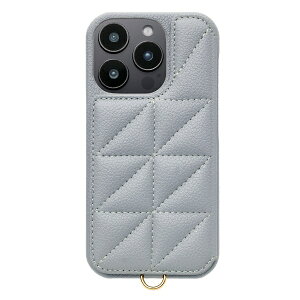 ���j�P�[�X�bUNICASE Triangle Puffy Case for iPhone 16 Pro Pale Blue