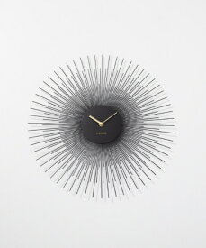 KARLSSON｜カールソン カールソン 掛け時計 ウォールクロック Peony 直径 450mm ブラック KA5817BK