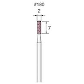 アルゴファイルジャパン｜ARGOFILE 軸付ピンク砥石　PA＃180　Φ2X7　Φ2．34