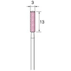 アルゴファイルジャパン｜ARGOFILE 軸付ピンク砥石　PA＃120　Φ3X13　Φ2．3