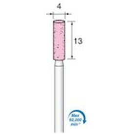 アルゴファイルジャパン｜ARGOFILE 軸付ピンク砥石＃100　Φ4X13　Φ3．0軸　P