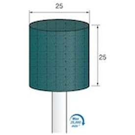 アルゴファイルジャパン｜ARGOFILE 軸付グリーン砥石＃60　Φ25X25　Φ6．0軸