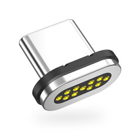 CIO｜シーアイオー マグネットシリコンケーブル用 [取換端子 USB-Cオス /充電 /転送 /PD100W /USB2.0] マグネット脱着式 ブラック CIO-SLMG-T-C-BK [USB-C ⇔ USB-C]