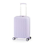 A.L.I｜アジア・ラゲージ スーツケース ドリンクホルダー付きタイプ 37L（機内持込可）旅行目安： 1〜3泊 パステルラベンダー ALI-6030SD-18W